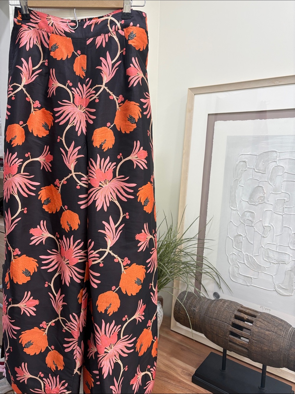 Frances Valentine Silk Palazzo Pants
